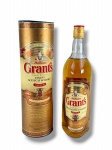 BEBIDA, uma (1) garrafa de whisky escocês WILLIAM GRANTS, 1 litro, 43% vol., acompanhada de embalagem cilíndrica original em metal/papelão estampado. Lacrada, porém, sem garantia da integridade do líquido.