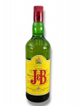 BEBIDA, uma (1) garrafa antiga de whisky escocês J&B Justerini & Brooks Ltd  Rare, blended Scotch Whisky, produto da Escócia, garrafa em vidro verde com rótulo amarelo e tampa vermelha, lacrada, porém, sem integridade do líquido.