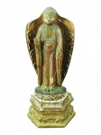 ESCULTURA, uma (1) escultura confeccionada em metal dourado representando Buda Amida (Amitabha), apresentando restauro na base, medindo 14,5cm de altura.