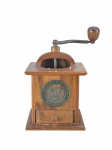 DIVERSOS, um (1) moedor para ervas e especiarias confeccionado em madeira da manufatura COMPANHIA DAS ERVAS, medindo 17x10,5x9cm.
