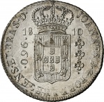 Moeda do Brasil: 960 Réis 1810 Rio - Graduada pela NGC MS 61 - Flor de Cunho - Prata 