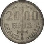 Moeda do Brasil: 2000 Réis 1935 - Duque de Caxias - Graduada pela NGC MS 66+ - Flor de Cunho Excepcional - Prata
