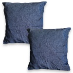 CONJUNTO DE CAPAS PARA ALMOFADAS CONFECCIONADAS EM TECIDO JEANS COMPOSTO POR DUAS PEÇAS, MEDINDO 43 X 36 CM CADA. POSSIBILIDADE DE AQUISIÇÃO EM CONJUNTO COM OS ENCHIMENTOS. TRATA-SE DE PEÇA SEMINOVA, PODENDO APRESENTAR SINAIS DE USO, MARCAS DO TEMPO, DESGASTES NATURAIS, PEQUENAS IMPERFEIÇÕES, RESTAUROS, REPAROS E/OU OUTRAS CARACTERÍSTICAS PRÓPRIAS DE SUA NATUREZA, USO E ESTADO DE CONSERVAÇÃO, CONFORME FOTOS EXTRAS, NÃO SENDO TAIS ASPECTOS, POR SI SÓ, MOTIVO PARA DESCLASSIFICAÇÃO, CANCELAMENTO OU QUESTIONAMENTOS POSTERIORES, DEVENDO O ARREMATANTE CONSIDERAR TAIS CONDIÇÕES PREVIAMENTE À OFERTA E ARREMATAÇÃO.