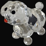 ESCULTURA EXECUTADA EM VIDRO ARTÍSTICO FACETADO, REPRESENTANDO CACHORRO, MEDINDO 4 X 4,5 CM. APRESENTA MARCAS DO TEMPO, USO, PEQUENOS RISCOS, MANCHAS, PEQUENOS DESGASTES E/OU IMPERFEIÇÕES COMPATÍVEIS COM SUA UTILIZAÇÃO E ESTADO DE CONSERVAÇÃO, CONFORME FOTOS EXTRAS. ESCLAREÇA TODAS AS DÚVIDAS ANTES DE EFETUAR SEU LANCE, QUE SERÁ CONSIDERADO IRREVOGÁVEL E IRRETRATÁVEL. CONSULTE PREVIAMENTE OS TERMOS E CONDIÇÕES DISPONÍVEIS NO SITE. CONTATO (21) 98264-3000.
