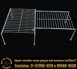 ORGANIZADOR EXECUTADO EM METAL CROMADO ARAMADO COMPOSTO POR DUAS PEÇAS ENCAIXÁVEIS QUE PERMITEM A REGULAGEM DE LARGURA (EXTENSÍVEL), APRESENTANDO PÉS COM PONTEIRAS DE BORRACHA PROTETORA ANTIDERRAPANTE, SENDO: UMA, MEDINDO 13 X 26 X 36 CM E UMA, MEDINDO 13 X 24 X 34 CM. APRESENTAM MARCAS DO TEMPO, USO E PEQUENAS IMPERFEIÇÕES SUPERFICIAIS COMPATÍVEIS COM SUA UTILIZAÇÃO E ESTADO DE CONSERVAÇÃO, CONFORME FOTOS EXTRAS. ESCLAREÇA TODAS AS DÚVIDAS ANTES DE EFETUAR SEU LANCE, QUE SERÁ CONSIDERADO IRREVOGÁVEL E IRRETRATÁVEL. CONSULTE PREVIAMENTE OS TERMOS E CONDIÇÕES DISPONÍVEIS NO SITE. CONTATO (21) 98264-3000.