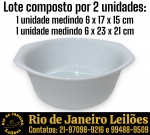 SCHMIDT — CONJUNTO DE REFRATÁRIOS EXECUTADOS EM PORCELANA ESMALTADA E VITRIFICADA, FORMATO CIRCULAR COM ABAS LATERAIS INTEGRADAS QUE ATUAM COMO ALÇAS COMPOSTO POR DUAS PEÇAS, SENDO: UMA , MEDINDO 6 X 23 X 21 CM E UMA, MEDINDO 6 X 17 X 15 CM. APRESENTAM MARCAS DO TEMPO, USO E PEQUENAS IMPERFEIÇÕES SUPERFICIAIS COMPATÍVEIS COM SUA UTILIZAÇÃO E ESTADO DE CONSERVAÇÃO, CONFORME FOTOS EXTRAS. ESCLAREÇA TODAS AS DÚVIDAS ANTES DE EFETUAR SEU LANCE, QUE SERÁ CONSIDERADO IRREVOGÁVEL E IRRETRATÁVEL. CONSULTE PREVIAMENTE OS TERMOS E CONDIÇÕES DISPONÍVEIS NO SITE. CONTATO (21) 98264-3000.