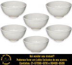 CONJUNTO DE BOWLS EXECUTADOS EM CERÂMICA ESMALTADA E VITRIFICADA COMPOSTO POR SEIS PEÇAS, MEDINDO 7 X 13 CM CADA. APRESENTAM MARCAS DO TEMPO, USO E PEQUENAS IMPERFEIÇÕES SUPERFICIAIS COMPATÍVEIS COM SUA UTILIZAÇÃO E ESTADO DE CONSERVAÇÃO, CONFORME FOTOS EXTRAS. ESCLAREÇA TODAS AS DÚVIDAS ANTES DE EFETUAR SEU LANCE, QUE SERÁ CONSIDERADO IRREVOGÁVEL E IRRETRATÁVEL. CONSULTE PREVIAMENTE OS TERMOS E CONDIÇÕES DISPONÍVEIS NO SITE. CONTATO (21) 98264-3000.