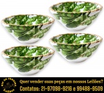 HOME STYLE — CONJUNTO, PARTE DE SERVIÇO DE JANTAR, EXECUTADO EM CERÂMICA ESMALTDA E VITRIFICADA, LINHA BAMBU OASIS, COM FORMATO CIRCULAR CÔNICO, DECORADOS INTEGRALMENTE COM ESTAMPARIA DE FOLHAGENS TROPICAIS, BORDA TRABALHADA EM RELEVO, REPRESENTANDO BAMBU, COMPOSTO POR QUATRO BOWLS, MEDINDO 7 X 14 CM CADA. APRESENTAM MARCAS DO TEMPO, USO E PEQUENAS IMPERFEIÇÕES SUPERFICIAIS COMPATÍVEIS COM SUA UTILIZAÇÃO E ESTADO DE CONSERVAÇÃO, CONFORME FOTOS EXTRAS. ESCLAREÇA TODAS AS DÚVIDAS ANTES DE EFETUAR SEU LANCE, QUE SERÁ CONSIDERADO IRREVOGÁVEL E IRRETRATÁVEL. CONSULTE PREVIAMENTE OS TERMOS E CONDIÇÕES DISPONÍVEIS NO SITE. CONTATO (21) 98264-3000.