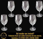 CONJUNTO DE TAÇAS EXECUTADAS EM VIDRO TRANSLÚCIDO, , BOJO CIRCULAR, HASTE SOBRE BASE CIRCULAR COMPOSTO POR SEIS PEÇAS, MEDINDO 17 x 6 CM CADA.  APRESENTAM MARCAS DO TEMPO, USO E PEQUENAS IMPERFEIÇÕES SUPERFICIAIS COMPATÍVEIS COM SUA UTILIZAÇÃO E ESTADO DE CONSERVAÇÃO, CONFORME FOTOS EXTRAS. ESCLAREÇA TODAS AS DÚVIDAS ANTES DE EFETUAR SEU LANCE, QUE SERÁ CONSIDERADO IRREVOGÁVEL E IRRETRATÁVEL. CONSULTE PREVIAMENTE OS TERMOS E CONDIÇÕES DISPONÍVEIS NO SITE. CONTATO (21) 98264-3000.