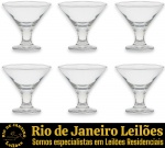 PASABAHCE - CONJUNTO DE TAÇAS PARA SOBREMESAS E/OU COQUETÉIS EXECUTADAS EM VIDRO TRANSLÚCIDO, BOJO EM FORMATO CÔNICO COM BOCA LARGA, ASSENTADO SOBRE HASTE CURTA E REFORÇADA DE PERFIL ANELADO SOBRE BASE CIRCULAR COMPOSTO POR SETE PEÇAS, MEDINDO 10 X 11 CM CADA. APRESENTAM MARCAS DO TEMPO, USO E PEQUENAS IMPERFEIÇÕES SUPERFICIAIS COMPATÍVEIS COM SUA UTILIZAÇÃO E ESTADO DE CONSERVAÇÃO, CONFORME FOTOS EXTRAS. ESCLAREÇA TODAS AS DÚVIDAS ANTES DE EFETUAR SEU LANCE, QUE SERÁ CONSIDERADO IRREVOGÁVEL E IRRETRATÁVEL. CONSULTE PREVIAMENTE OS TERMOS E CONDIÇÕES DISPONÍVEIS NO SITE. CONTATO (21) 98264-3000.