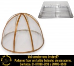 CONJUNTO, PARTE DE SERVIÇO DE MESA, EXECUTADO EM MATERIAIS, TÉCNICAS, MARCAS, MODELOS, MEDIDAS, FORMATOS, TAMANHOS, UTILIDADES E PROCEDÊNCIAS DIVERSOS COMPOSTO POR DUAS PEÇAS, SENDO: PORTA-FRIOS, BASE EM METAL CROMADO, ACOMPANHADO DE TAMPA EM MATERIAL PLÁSTICO, MEDINDO 6 X 27 X 18 CM E COBRE-BOLO, ESTRUTURA EM BAMBU E TELA, MEDINDO 24 X 34 CM. APRESENTAM MARCAS DO TEMPO, USO E PEQUENAS IMPERFEIÇÕES SUPERFICIAIS COMPATÍVEIS COM SUA UTILIZAÇÃO E ESTADO DE CONSERVAÇÃO, CONFORME FOTOS EXTRAS. ESCLAREÇA TODAS AS DÚVIDAS ANTES DE EFETUAR SEU LANCE, QUE SERÁ CONSIDERADO IRREVOGÁVEL E IRRETRATÁVEL. CONSULTE PREVIAMENTE OS TERMOS E CONDIÇÕES DISPONÍVEIS NO SITE. CONTATO (21) 98264-3000.