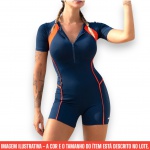 PRODUTO NOVO, SEM USO - BREEZA – MACAQUINHO, MODELO SMASH, REFERÊNCIA 2010, CORES AZUL-MARINHO/LARANJA, TAMANHO G, CONFECCIONADO EM TECIDO LIGHT COM POLIAMIDA E ELASTANO COM PROTEÇÃO UV50+, TOQUE MACIO, ELASTICIDADE, MÉDIA COMPRESSÃO, MODELAGEM AJUSTADA, DESENVOLVIDO COM ENTRETELA PARA MAIOR ESTABILIDADE E SUSTENTAÇÃO, POSSUI ZÍPER, RECORTES E DETALHES EM VIVO QUE VALORIZAM O ACABAMENTO DA PEÇA. IDEAL PARA ATIVIDADES FÍSICAS E/OU USO DIÁRIO COM FÁCIL MANUTENÇÃO (EASY CARE), LAVAGEM SIMPLES, SECAGEM RÁPIDA E SEM NECESSIDADE DE PASSAR.