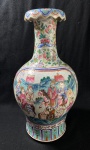 CIA DAS INDIAS - SÉC. XVIII- GRANDE VASO EM PORCELANA CIA DAS INDIAS FAMILIA ROSA . MEDIDAS: 45 CM