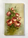 LADISLAU NAHLOVSKY - OST - ROSAS, SEM MOLDURA, ASSINADO NO C.I.E: MEDIDAS: 34 X21 CM
