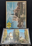 QUEBRA CABEÇA- Dois jogos de quebra cabeça, sendo: 1 NOTRE DAME- PARIS , medindo 49 x36cm, com 280 peças e o outro com 500 peças, medindo 36,2 x 49,3cm, THUN – SUIÇA..