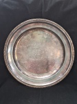WOLFF  PRATA 90- Um antigo e lindo prato em prata 90 WOLFF, medindo 33cm de diâmetro, em perfeito estado.
