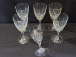 CRISTAL LUMINARC - 6 lindas taças para vinho tinto, em cristal luminarc francês, medindo 17,3x8cm. como novas.