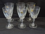 CRISTAL LUMINARC - 6 lindas taças para vinho branco em cristal luminarc francês, medindo 15,3x7,3cm. como novas.