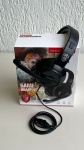ELETRÔNICOS - Headphone Games Headset GM-001 com microfone e controle de volume. Conector do tipo P2. Novo, nunca usado na embalagem original.
