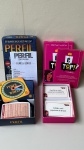 BRINQUEDOS - Lote com 2 jogos - [Item 1] Um jogo Perfil Express Filmes e Séries, e o jogo É Top Variedades. Ambos estão completos.