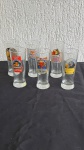 VIDRO - Lote com Seis tulipas de 300ml com estampas de design variado.