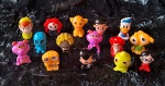 COLECIONISMO- Um lote com 15 bonequinhos colecionáveis da GOGOS CLARO série Panini Crazy Bones Disney 2015.