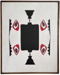 IRACY CARISE - Obra em acrílica sobre tela, série "o concretismo". Proteção moldura de madeira estilo baguete. Uma das ultimas obras pintadas pela artista. Acompanha certificado de autenticidade cedido pelo curador da artista. Mede 58 x 72cm. Nota: Estudiosa do tema afro-brasileiro, ela obteve 76 prêmios, tem 200 trabalhos em coleções públicas e particulares, outros tantos de ilustração, inúmeros cursos no Brasil e no estrangeiro, 32 apresentações individuais, membro da diretoria e academias de letras e artes, comendas, homenagens, moções, cursos de extensão cultural, farto material iconográfico destinado a individuais e exposições didáticas, monografias, colaboração em jornais e revistas, palestras e desfiles de benemerência, além da atividade normal do ateliê - escultura, pintura, gravura, tapeçaria, desenho. No livro "Iracy Carise - Do Figurativo ao Concretismo e às Assemblages - Volta às Raízes, a Visão de uma Trajetória"  é possível conhecer a extensa biografia de uma das maiores artistas pictóricas brasileiras, com esculturas, relevos, catalogação de máscaras e esculturas africanas e apresentação de desenhos dos Orixás. Entre outros, publicou o livro "Análises e Reflexões" - depoimento sobre a atividade de diferentes fases e épocas, processos de desenvolvimento e o relacionamentos com a arte negra, reflexões sobre a expressão artística e os caminhos percorridos até a fase atual, bem como documentação e dados sobre opções para o artista brasileiro, horários e informações de grande interesse, como o panorama artístico. Frequentou a Escola Superior de Belas-Artes, a Academia La Grande Chaumiére, universidades autônomas do México, a Escola da Belas- Artes La Esmeralda, a Real Academia San Fernando e a Escola de Belas-Artes San Carlos, além de diversos ateliês experimentais.