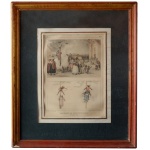 DEBRET, JEAN BAPTISTE, (1768-1848) - Brulement de Erffigie du Juda. Le Samedi Sain (representação iconográfica de uma celebração que ocorria no Brasil no período do Sábado Santo). Lith de Thierry Frères Succ de Engelmann & Cie. 38 x 21 cm (MI). 60 x 51 cm (ME). Pintor, desenhista, gravador, professor. Integra a primeira expedição de artistas vindos ao Brasil. Com estilo neoclássico e variadas técnicas de pintura, produz um amplo registro das realidades natural, social e política do país no século XIX.