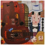 ASFADUROFF NIBBES, JAVIER ALVARO (Montevidéu, Uruguai 1954)   Artes Plásticas - Metropolis. Óleo e Encáustica s/ Tela. Ass. datado e titulado SP, 2026 no verso. 60 x 60 cm.