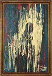 DULCE ? - Abstrato - OST assinado e datado 1977 CID, med. 27X41cm, com moldura em madeira med. 30X44cm 