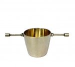 METALIM - Dosador para drinks em metal espessurado à prata. Altura 3,5cm