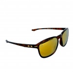 OAKLEY - Óculos  de sol modelo Enduro Shaun White Gold Series OO9223-06, armação no padrão tartaruga com lentes espelhadas 24k Iridium polarizadas. 