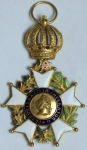 Condecoração do Brasil - 1822 - Imperial Ordem do Cruzeiro - Ouro (.920) esmaltado - 23.2 g - 60 x 4