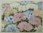 Chico Ferreira, Hortênsias, gravura, tiragem 111/140, 64x83cm, sem moldura