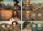Álbum com as Moedas da 1º e 2ª Familia do Real por Tipo - 1994/2024 - Capa Bandeira - Circuladas