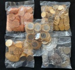 2020 - Set de Sachês 2020 Completo - 5 Sachês Flor de Cunho/Lacrados - 5/10/25/50 centavos + 1 Real