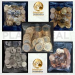 2022 - Set de Sachês 2022 Completo - 5 Sachês Flor de Cunho/Lacrados - 5/10/25/50 centavos + 1 Real