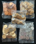 2014 - Set de Sachês 2014 - Rarissimo e Completo - 5 Sachês Flor de Cunho/Lacrados - 5/10/25/50 centavos + 1 Real - Muito Escassa