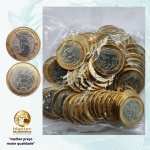 Sachê 1 Real 2024 - 30 anos do Real - V-596a - 50 Moedas Flor de Cunho - Comemorativa 30 anos do Plano Real