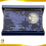 Moeda do Brasil - 500 Cruzeiros 1992 - Encontro de dois mundos - Prata (.925) Proof - 27.0 g - 40.0 mm -  Cat. P-727 - Comemorativa V Centenário do descobrimento da América - No estojo Original + acrilico - Completo e com certificado