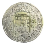Moeda do Brasil, Colonia - 320 Reis 1773 - Casa da Moeda de Lisboa, 2º Tipo - SUBQ, Prata, Peso 8,5 g, Soberba com pátina