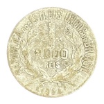 Moeda de 2000 Réis 1934 - Prata 0.500 - 8.0g (4.0g de Prata Fina) - 26.0mm - P-718 - Mocinha - Circulada