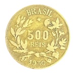 Moeda de 500 Réis 1930 - V-127 - Série Fortuna - Apenas 146.000 unidades cunhadas - Circulada