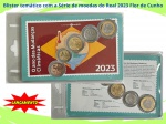 Blister com a Série de moedas do Real 2023 Flor de Cunho - Blister informativo e Temático - O ano das mudanças Climáticas - Lançamento