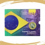 Blister com as 5 Moedas do Real 2024 (Normais) Flor de Cunho - Edição Limitada e numerada