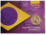 Blister com as 5 Moedas do Real 2021 Flor de Cunho - Edição Limitada