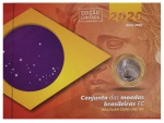 Blister com as 5 Moedas do Real 2020 Flor de Cunho - Edição Limitada