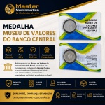 Blister com a Medalha Museu de Valores do Banco Central - Aluminio - 2.0g - 23.5mm - Flor de Cunho
