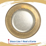 Disco Liso de 1 Real 2002 a hoje - 2ª Familia - V-574 a V-596 - Com Corte - Flor de Cunho