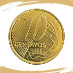 Moeda de 10 Centavos 1998 - RARA - V-491 - Rara - Flor de Cunho